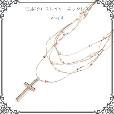 "Holy"クロスレイヤーネックレス