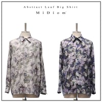 【MiDiom】Abstract Leaf Big Shirt