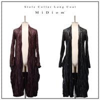 【MiDiom】Stole Collar Long Coat