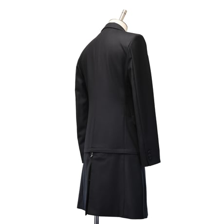 【MiDiom】Zip Long Tailored Jacket