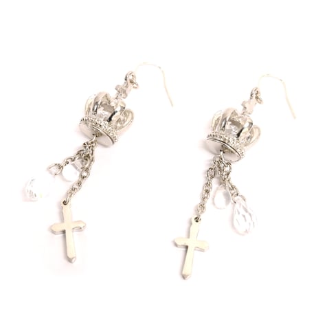 ドロップクラウンピアス