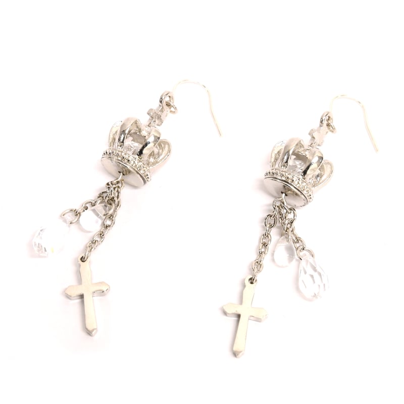 ドロップクラウンピアス | Sheglit MiDiom online store