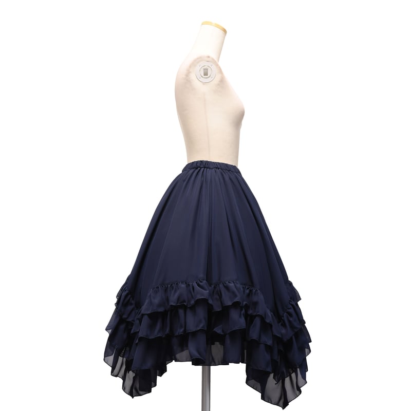 Sheglit シフォンフリルスカート M ボルドー Sheglit／シフォンヴェールスカート | chou chou ange online