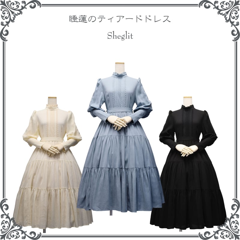 睡蓮のティアードドレス | Sheglit MiDiom online store
