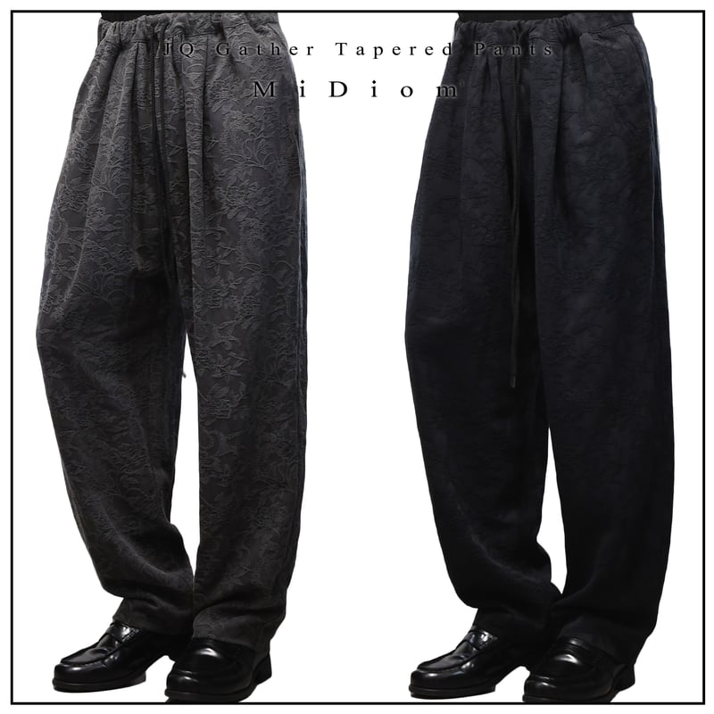 MiDiom】JQ Gather Tapered Pants | Sheglit MiDio