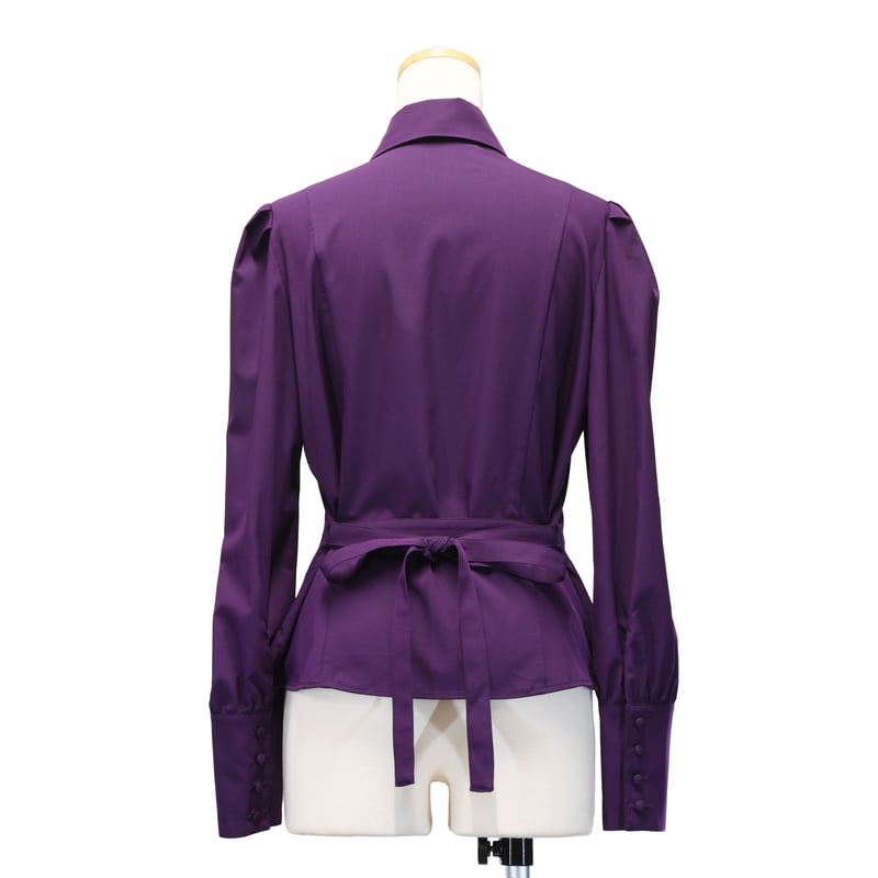 ビショップスリーブジャボブラウス／パープル | Sheglit MiDiom online