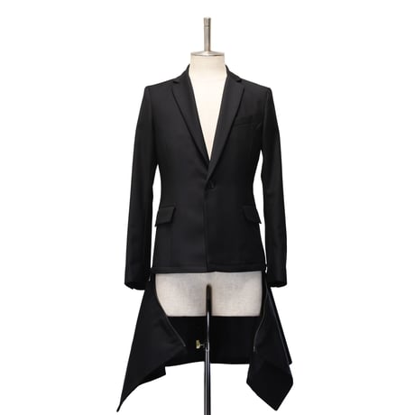 【MiDiom】Zip Long Tailored Jacket