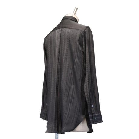 【MiDiom】Ink Flow Stripe Shirt
