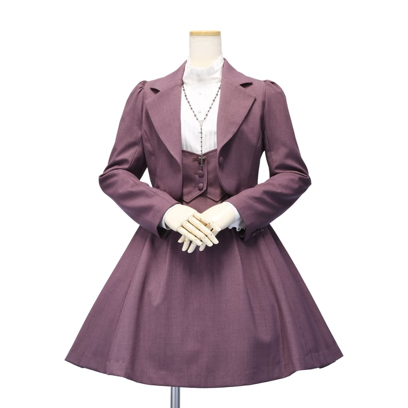 美品❣️前たてフリルが素敵❤️サマージャケット Emilyan ジャケット ノーカラージャケット UV CUT・速乾・接触冷