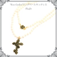 "Rose Garden"ロングパールネックレス