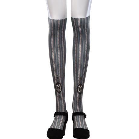 Flower Stripe Over Knee