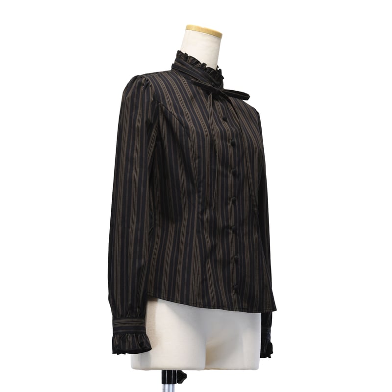 クラシカルストライプブラウス | Sheglit MiDiom online store