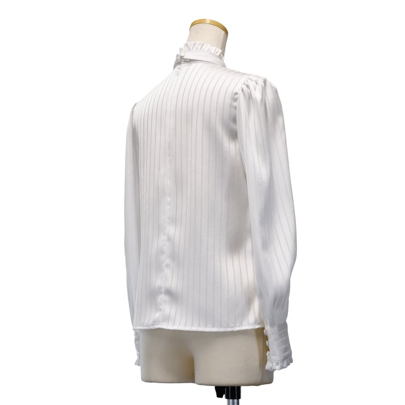 ストライプJQギャザーブラウス | Sheglit MiDiom online store