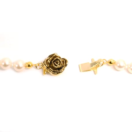 "Rose Garden"ロングパールネックレス