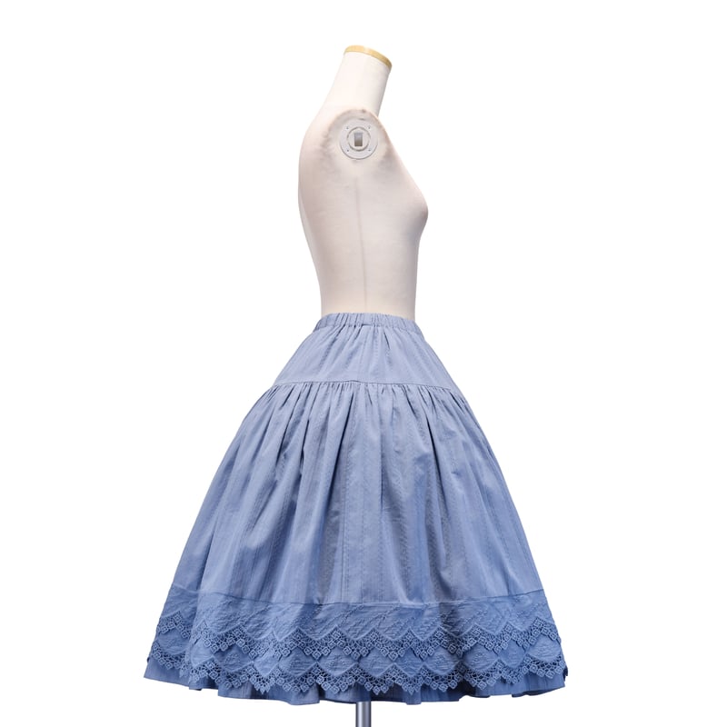 Chalmiere クラシックコットンレーススカート クラシック