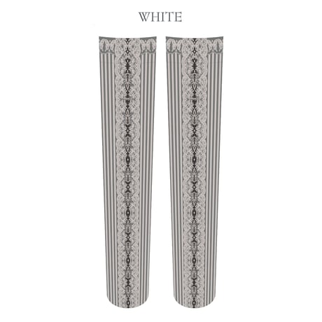 ●ブラック／ラスト1点●Lace Stripe Over Knee