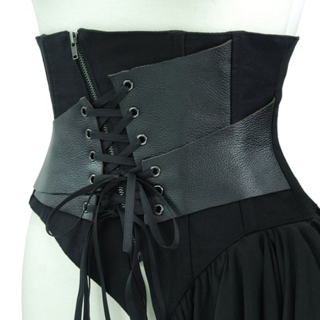 "Restraint"レザーコルセット