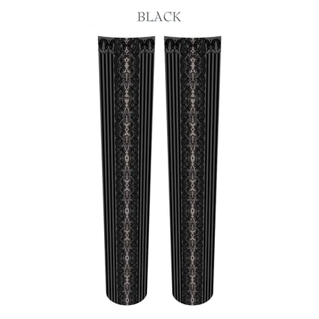 ●ブラック／ラスト1点●Lace Stripe Over Knee