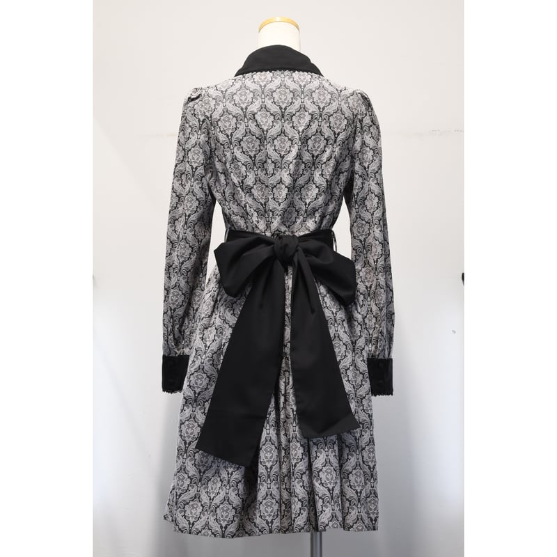 サンプル】 ジャガードタックワンピース／ブラック | Sheglit MiDiom