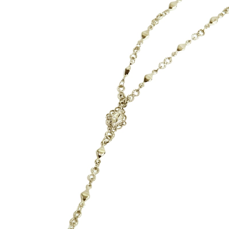 【再入荷】　タイニーチェーン　ロザリオ　22k加工　【65cm調製可能‼️】 即日発送タイニーチェーン ロザリオ 22k加工 【65cm調製可能