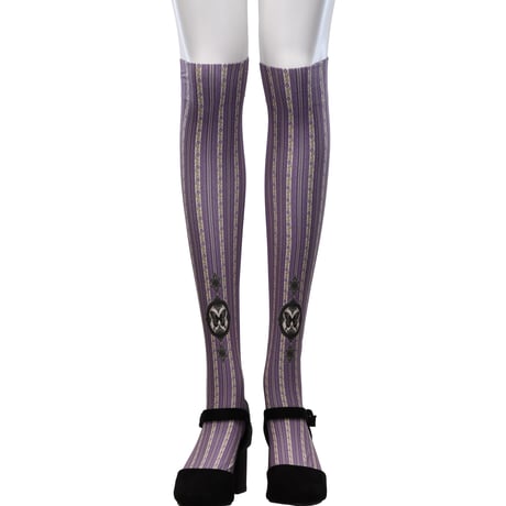 Flower Stripe Over Knee