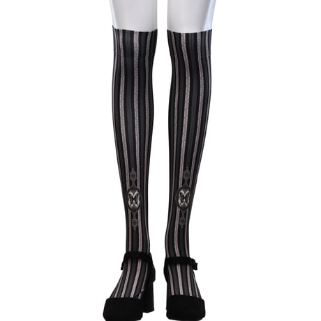Flower Stripe Over Knee