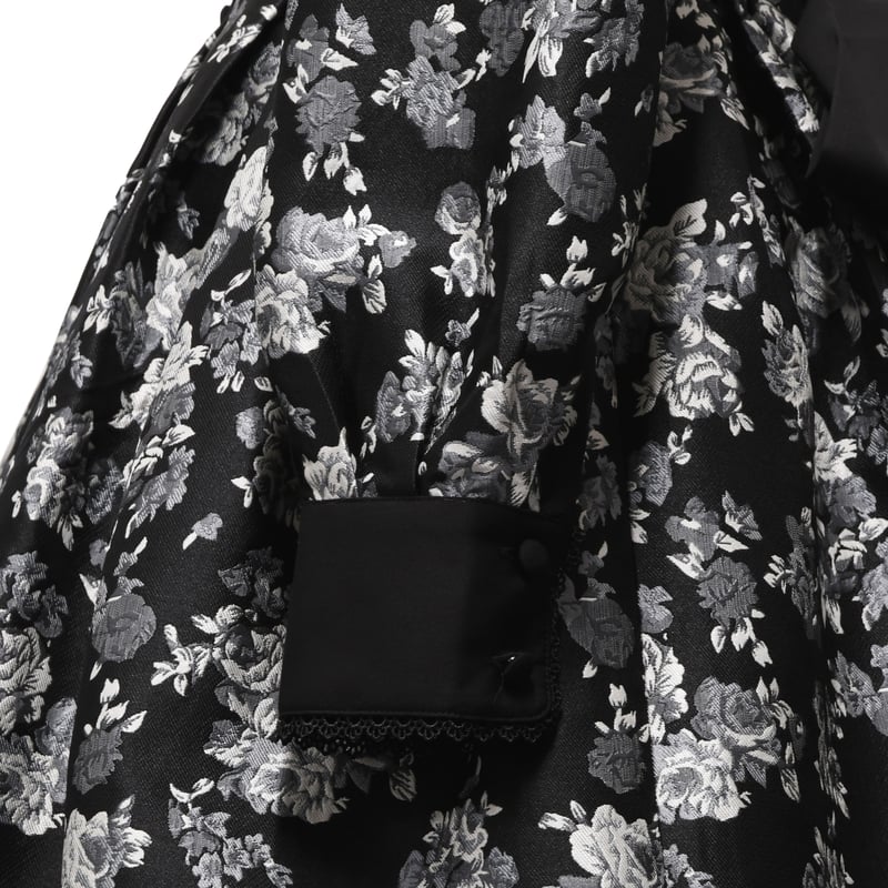 sheglit シェグリッド ローズジャガードタックワンピース ブラック ローズジャガードタックワンピース | Sheglit MiDiom online store