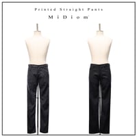 【MiDiom】Printed Straight Pants