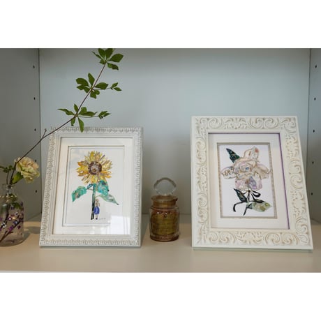 ひまわり　バスを待つ