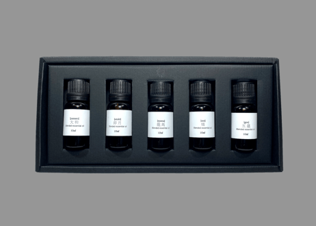 HANNA 日本の香りギフトボックス【ブレンドエッセンシャルオイル】 10㎖ x 5本 Japanese aroma gift box [blended essential oil] 10㎖ x 5
