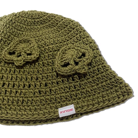 Knitting Hat <Skull Khaki>
