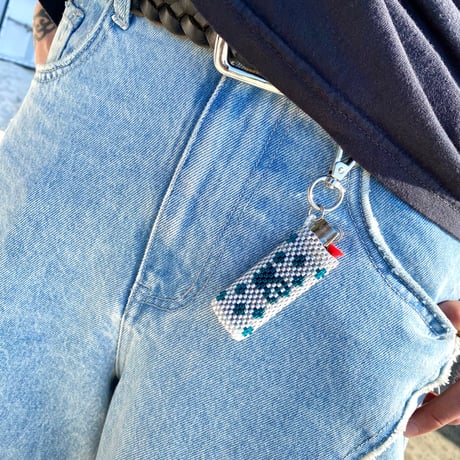 K Logo Beads Lighter Case