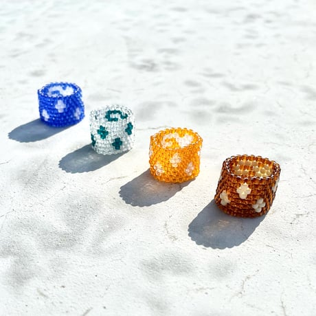 K Logo Beads Ring