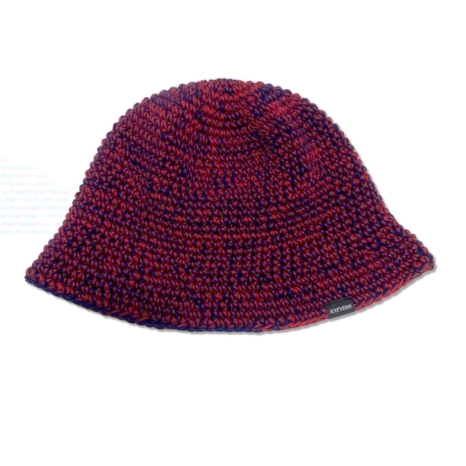 Knitting Hat <Red x Navy> | Kirime
