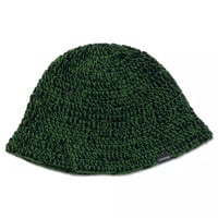 Knitting Hat <Black x Green>