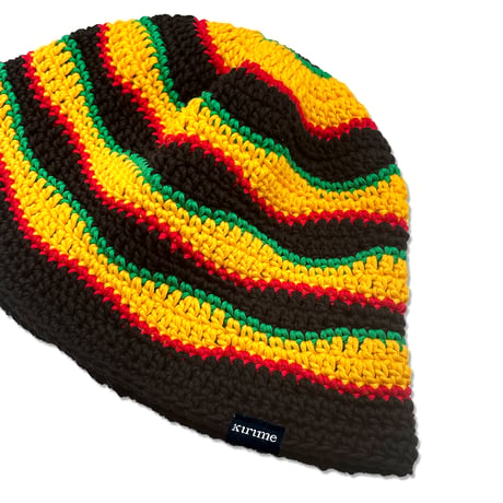 Wave Knitting Hat <Rasta>