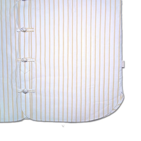 China Button Base Ball Shirt <Mustard x Sax>