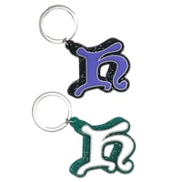 K Logo Space Rubber Keychain