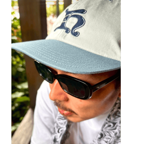 K Logo 6P B.B Cap <Mr.Gray x Blue Jade>