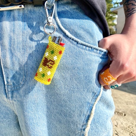 K Logo Beads Lighter Case