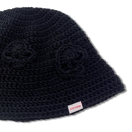 Knitting Hat <Skull Black>