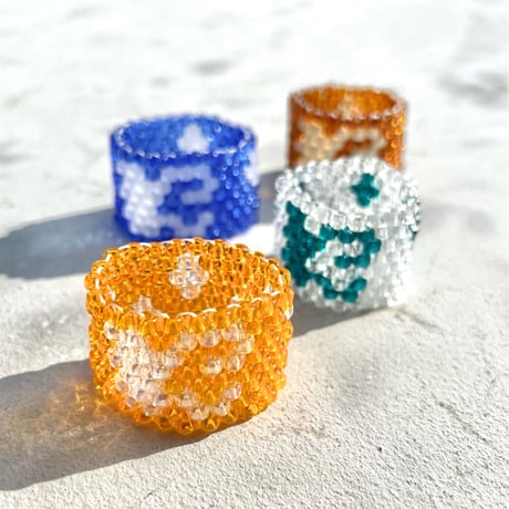 K Logo Beads Ring
