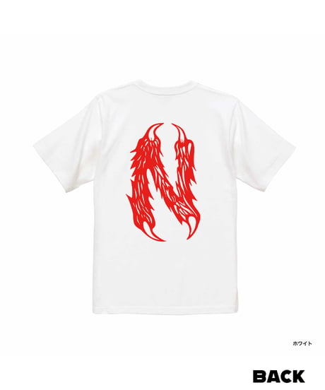 NUT-BUTTER カーブ ロゴ 6.2オンス Tシャツ ホワイト 2