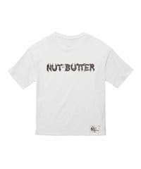 NUT-BUTTER ロゴ 5.6オンス ビッグシルエット Ｔシャツ ホワイト