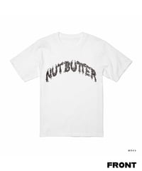 NUT-BUTTER カーブ ロゴ 6.2オンス Tシャツ ホワイト