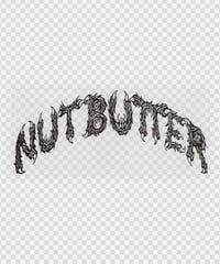 NUTBUTTER CURVE ロゴ 転写ステッカー サイズＬ