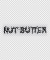 NUT-BUTTER ロゴ 転写ステッカー サイズS