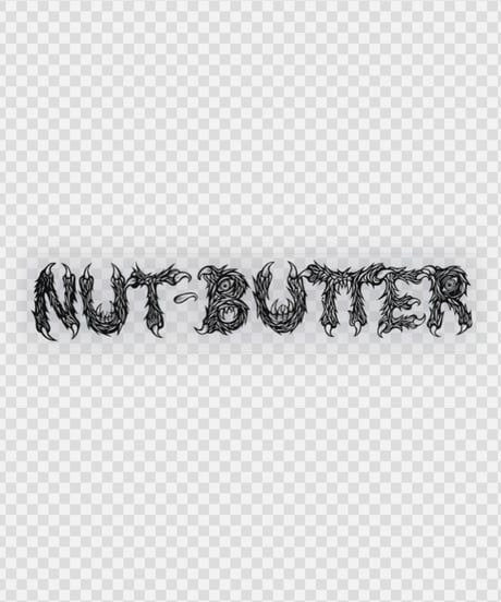 NUT-BUTTER ロゴ 転写ステッカー サイズＸＬ