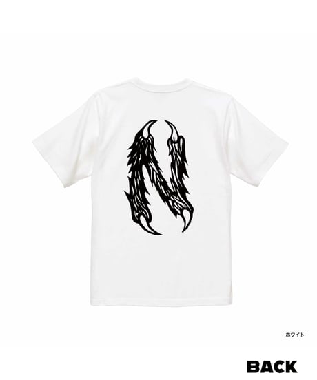 NUT-BUTTER カーブ ロゴ 6.2オンス Tシャツ ホワイト