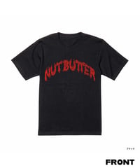 NUT-BUTTER カーブ ロゴ 6.2オンス Tシャツ ブラック 2